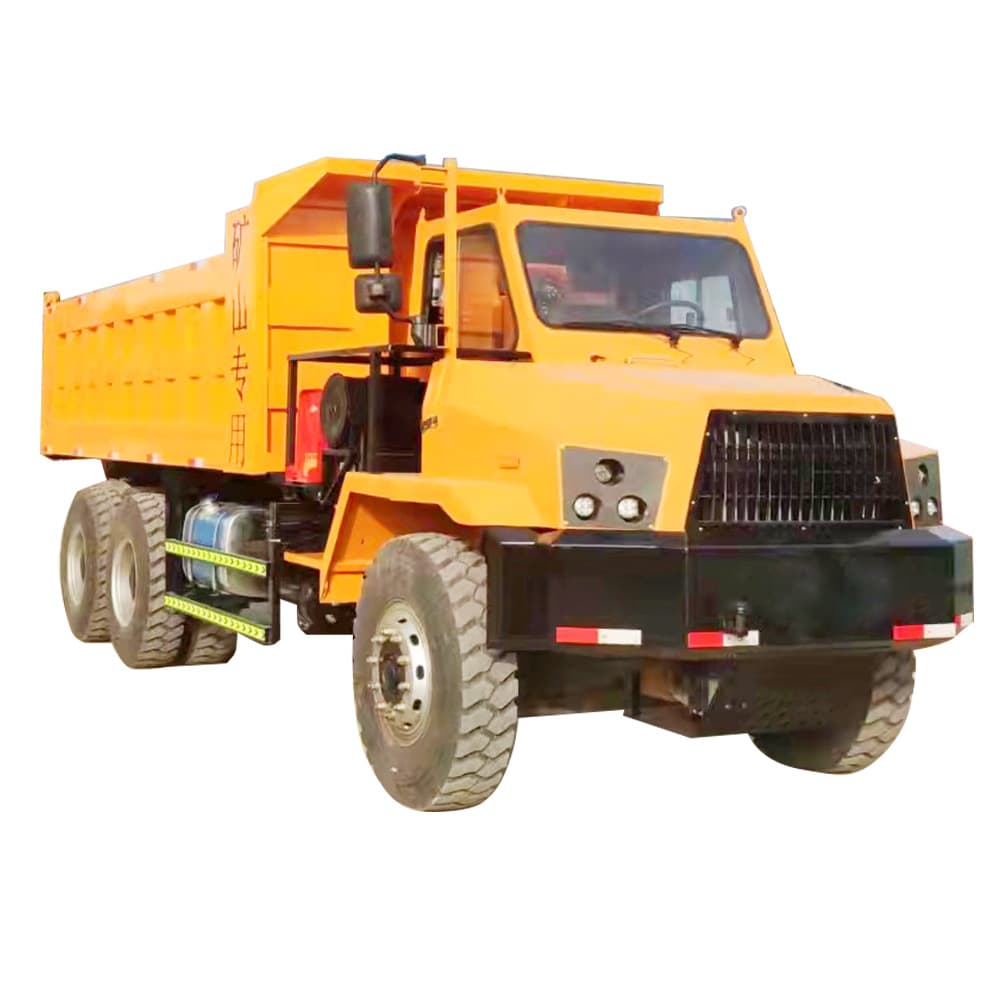 Orange UQ-35T mining transport truck shown in the supplied product photography